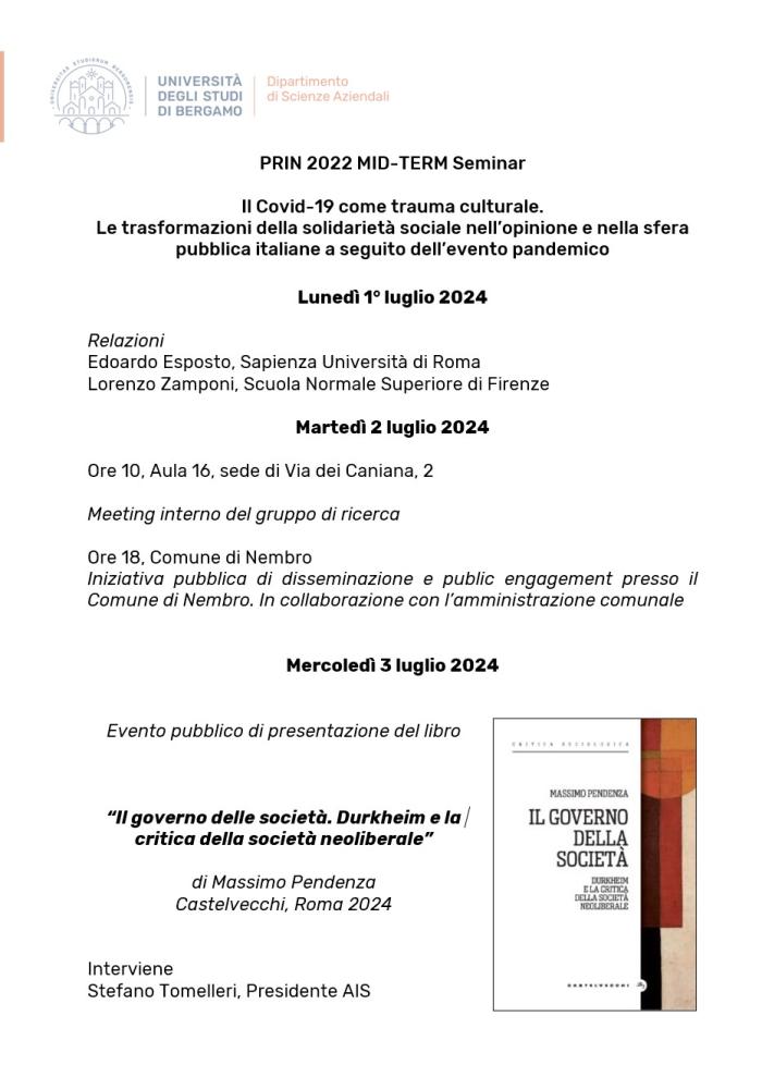 PRIN Luglio